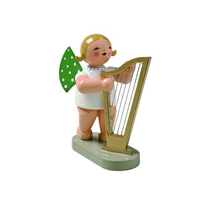木製人形　天使のオーケストラ グランドハープ
